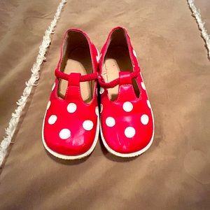 Puddle Jumper Mary Jane’s. Girls Size 12. Red/White Polkadots good condition.